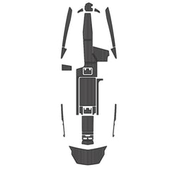 2018-2019 Malibu M235 Eva Foam Boat Flooring Faux Teak Boat Deck Foam Boat Decking Marine Mat Cockpit Swim Platform Pads Hzchione Drak Gray Black