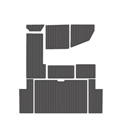 1988 Sea Ray 268 Sundancer Eva Foam Boat Flooring Faux Teak Boat Deck Foam Boat Decking Marine Mat Cockpit Swim Platform Pads Hzchione Drak Gray Black