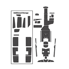 2019 Tige RZX20 Eva Foam Boat Flooring Faux Teak Boat Deck Foam Boat Decking Marine Mat Cockpit Swim Platform Pads Hzchione Drak Gray Black