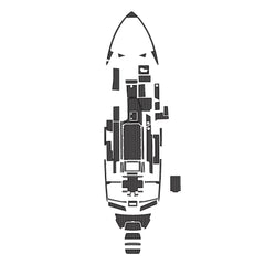 2021 Malibu 23 LSV Eva Foam Boat Flooring Faux Teak Boat Deck Foam Boat Decking Marine Mat Cockpit Swim Platform Pads Hzchione Drak Gray Black