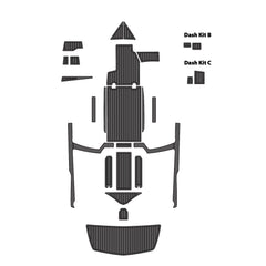 2019 Tige R23 Eva Foam Boat Flooring Faux Teak Boat Deck Foam Boat Decking Marine Mat Cockpit Swim Platform Pads Hzchione Drak Gray Black