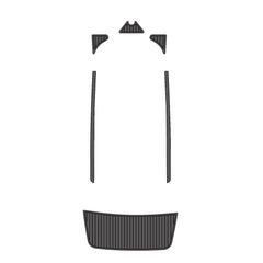 2007 Malibu 23 LSV Eva Foam Boat Flooring Faux Teak Boat Deck Foam Boat Decking Marine Mat Cockpit Swim Platform Pads Hzchione Drak Gray Black