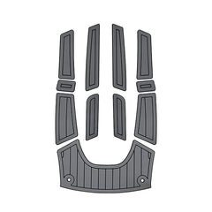 1999 Yamaha GP/GP 1200R EVA Foam Boat Flooring Jet Ski Traction Mats Hzchione Medium Gray Black