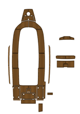 2021 Scout 330 LXF Traction Mats Eva Foam Boat Flooring Marine Decking Hzchione Brown Black