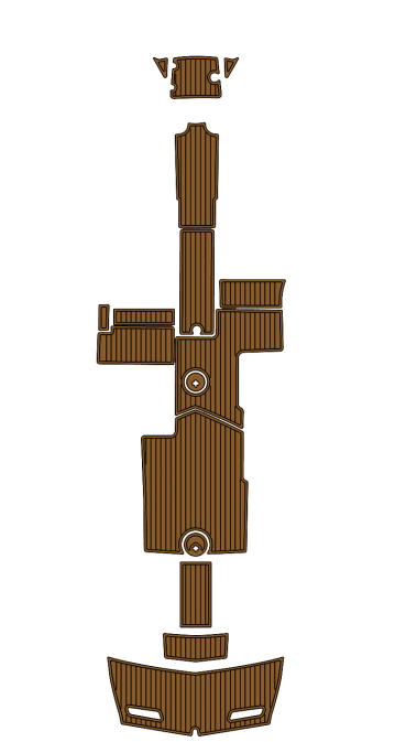 2011-2015 MasterCraft X55 Traction Mats Eva Foam Boat Flooring Marine Decking Hzchione Brown Black