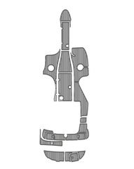2009 Monterey 248 Traction Mats Eva Foam Boat Flooring Marine Decking Hzchione Gray Black