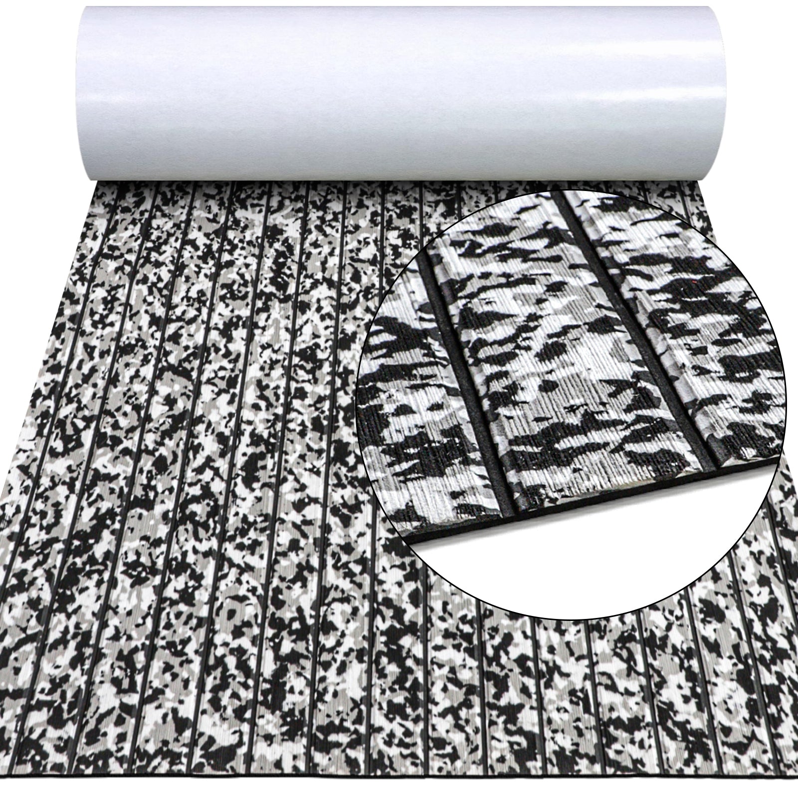 Hzchione U-Groove Snow Camo Boat Flooring 2 Color EVA Foam Hzchione