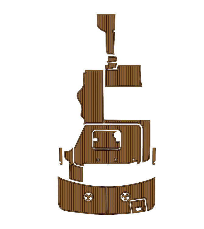 2005 Four Winns Vista 288 Traction Mats Eva Foam Boat Flooring Marine Decking Hzchione Brown Black