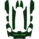 2009-2016 Sea Doo RXT is + as 255 + 260 Customize Jet Ski Mats Non-Slip Motorboat Traction Mat Hzchione Black Green