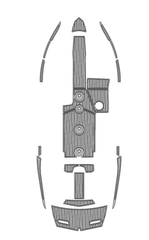 2012-2013 MasterCraft X30 Traction Mats Eva Foam Boat Flooring Marine Decking Hzchione Light Grey Black