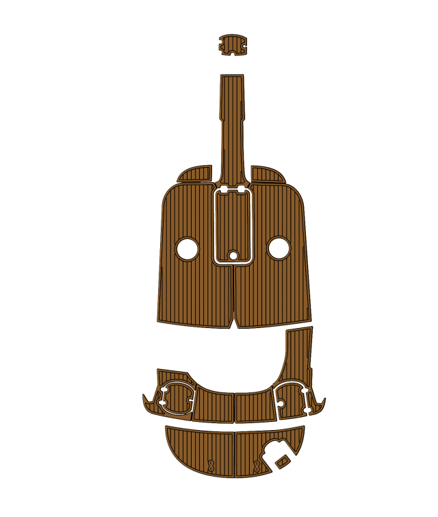 2008 Monterey 194 FS Traction Mats Eva Foam Boat Flooring Marine Decking Hzchione Brown Black