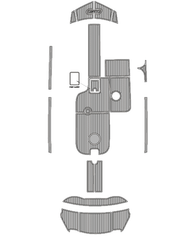 2018 MB Sports B52 23 Traction Mats Eva Foam Boat Flooring Marine Decking Hzchione Light Gray Black