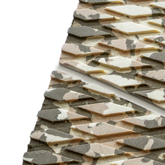 Hzchione Traction Pads Desert Camo Boat Flooring Small Diamond EVA Foam Boat Deck Marine Carpet Sufboard Mat For Yacht Boat Kayak Decking Golf Cart Fishing Boat RV Hzchione
