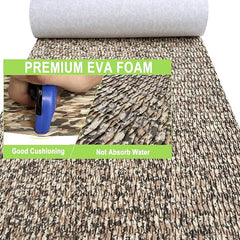 Hzchione 1x6 Small Diamond Camo Boat Flooring Texture EVA Foam Deck Marine Carpet for Fishing Boat Kayak Cooler RV Flooring Surfboard Hzchione