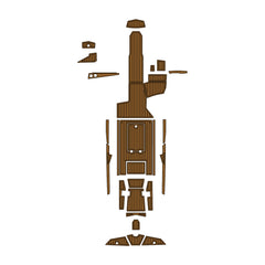 2019 Tige RZX2 Eva Foam Boat Flooring Faux Teak Boat Deck Foam Boat Decking Marine Mat Cockpit Swim Platform Pads Hzchione Light Brown Black