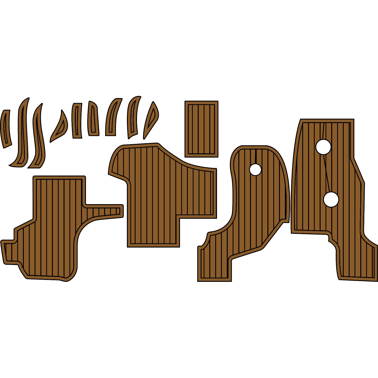 1999 Sea Ray 560 Eva Foam Boat Flooring Faux Teak Boat Deck Foam Boat Decking Marine Mat Cockpit Swim Platform Pads Hzchione Light Brown Black