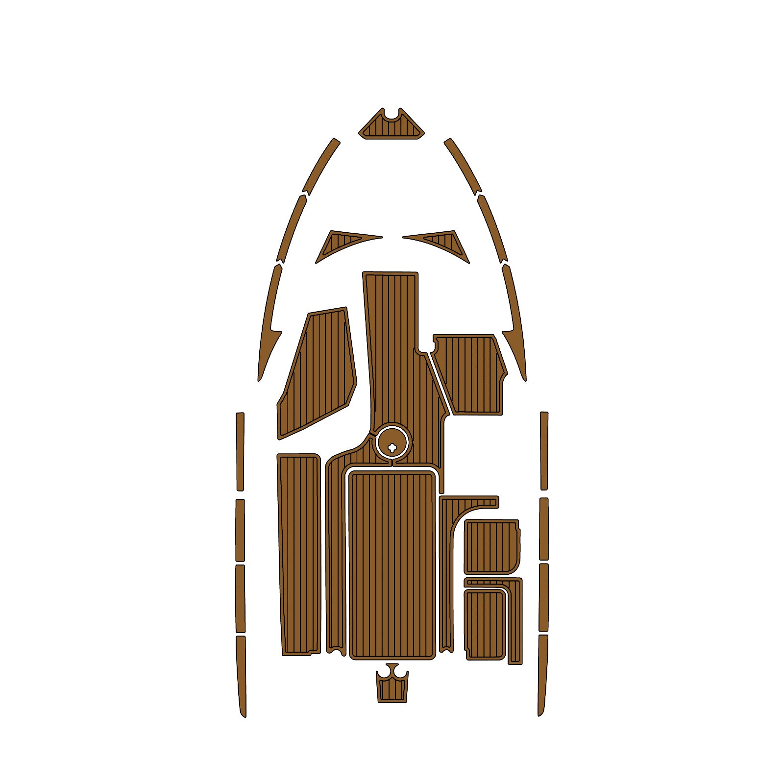 2015-2017 Malibu 23 LSV Eva Foam Boat Flooring Faux Teak Boat Deck Foam Boat Decking Marine Mat Cockpit Swim Platform Pads Hzchione Light Brown Black