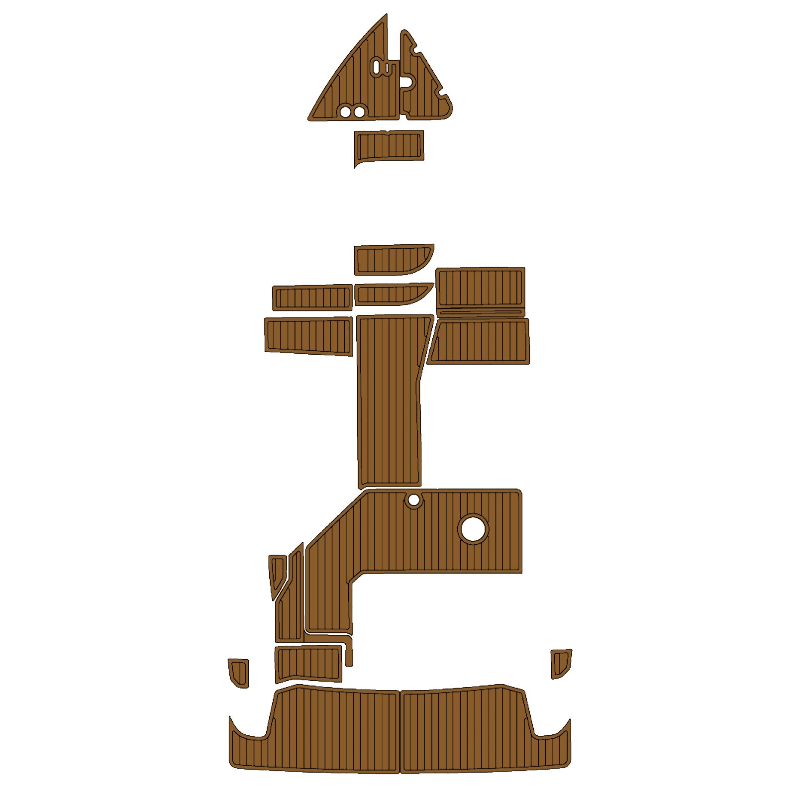 2017 Regal 26 Express Custom Boat Flooring Foam Boat Decking Kits Hzchione Brown Black