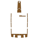 1989 MasterCraft Prostar 190 Swim Platform Cockpit Pad EVA Teak Decking Mat Hzchione Faux Teak Light Brown Black