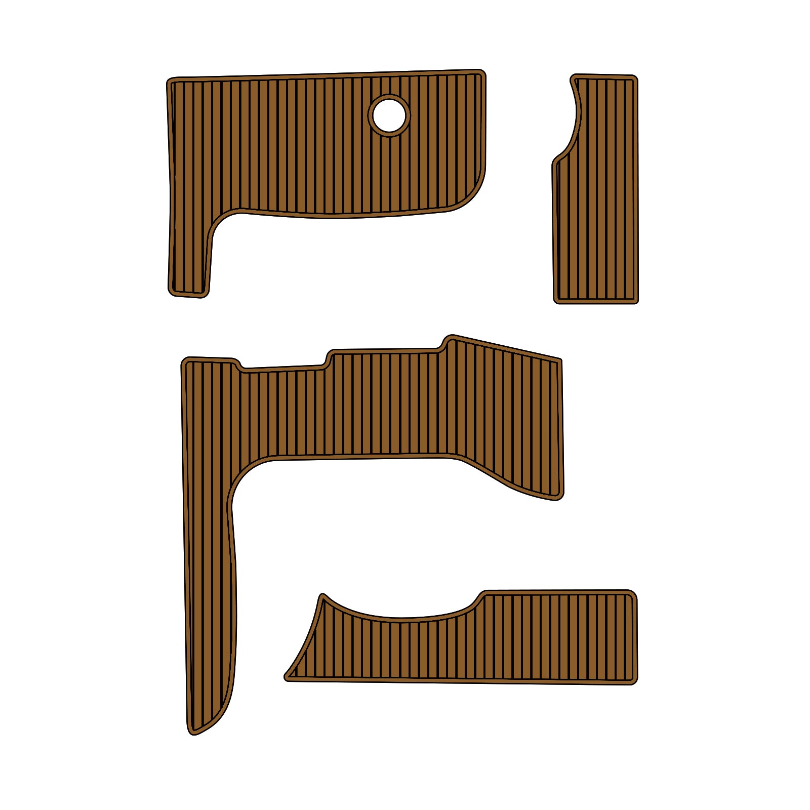 2006-2009 Sea Ray Sundancer 400 Eva Foam Boat Flooring Faux Teak Boat Deck Foam Boat Decking Marine Mat Cockpit Swim Platform Pads Hzchione