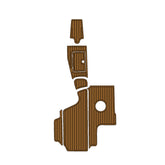 2006 Centurion Avalanche C4 Swim Platform Cockpit Pad EVA Teak Decking Mat Hzchione Faux Teak Light Brown Black
