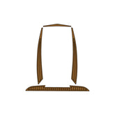 2020 Tige 23ZX Swim Platform Cockpit Pad EVA Teak Decking Mat Hzchione Faux Teak Light Brown Black