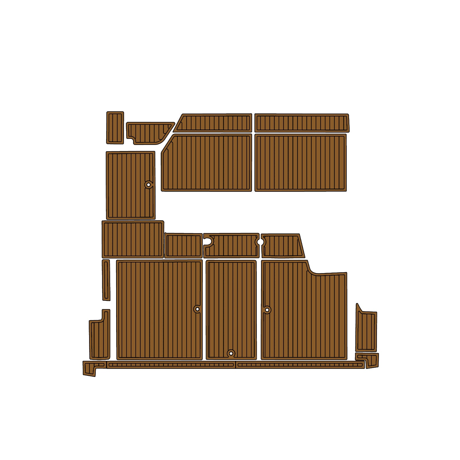 1991 Sea Ray Sundancer Eva Foam Boat Flooring Faux Teak Boat Deck Foam Boat Decking Marine Mat Cockpit Swim Platform Pads Hzchione Light Brown Black