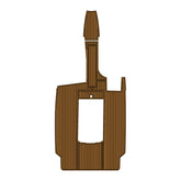 1999 Mastercraft 205V Swim Platform Cockpit Pad EVA Teak Decking Mat Hzchione Faux Teak Light Brown Black