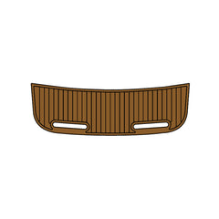 2000 MarsterCraft Maristar 210 Swim Platform Cockpit Pad EVA Teak Decking Mat Hzchione Faux Teak Light Brown Black