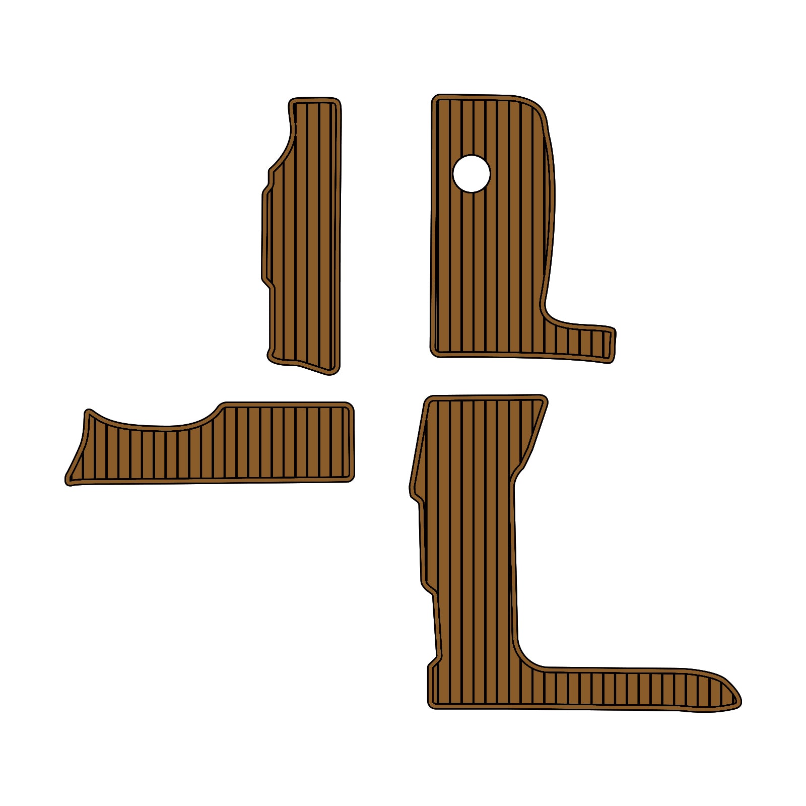 2005 Sea Ray Sundancer 390 Eva Foam Boat Flooring Faux Teak Boat Deck Foam Boat Decking Marine Mat Cockpit Swim Platform Pads Hzchione Light Brown Black