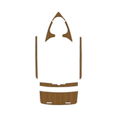 2003 Mastercraft Maristar 210 Swim Platform Cockpit Pad EVA Teak Decking Mat Hzchione Faux Teak Light Brown Black