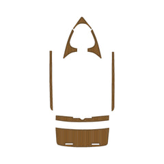 2003 Mastercraft Maristar 210 Swim Platform Cockpit Pad EVA Teak Decking Mat Hzchione Faux Teak Light Brown Black