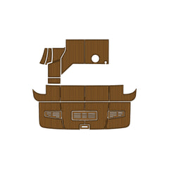 2016 Sea Ray 400 Eva Foam Boat Flooring Faux Teak Boat Deck Foam Boat Decking Marine Mat Cockpit Swim Platform Pads Hzchione Light Brown Black