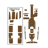 2019 Tige RZX20 Eva Foam Boat Flooring Faux Teak Boat Deck Foam Boat Decking Marine Mat Cockpit Swim Platform Pads Hzchione Light Brown Black