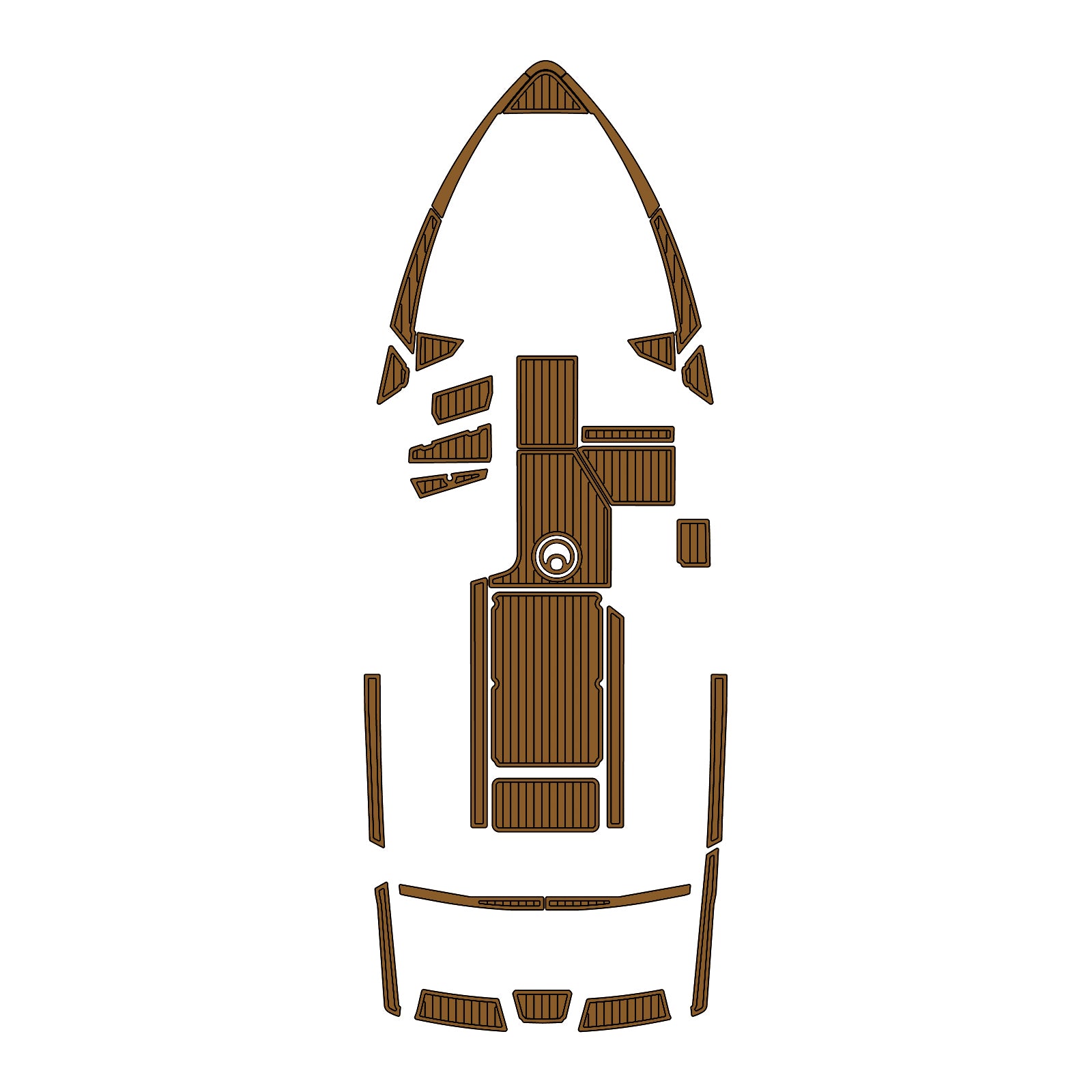 2018-2021 Axis T22 Eva Foam Boat Flooring Faux Teak Boat Deck Foam Boat Decking Marine Mat Cockpit Swim Platform Pads Hzchione Light Brown Black