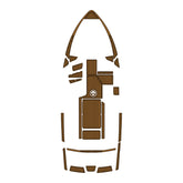 2018-2021 Axis T22 Eva Foam Boat Flooring Faux Teak Boat Deck Foam Boat Decking Marine Mat Cockpit Swim Platform Pads Hzchione Light Brown Black