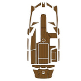 2015-2017 Axis A22 Eva Foam Boat Flooring Faux Teak Boat Deck Foam Boat Decking Marine Mat Cockpit Swim Platform Pads Hzchione Light Brown Black