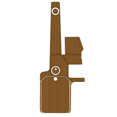 2013 Supra SA Swim Platform Cockpit Pad EVA Teak Decking Mat Hzchione Faux Teak Light Brown Black