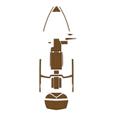 2012-2015 Tige Z3 Eva Foam Boat Flooring Faux Teak Boat Deck Foam Boat Decking Marine Mat Cockpit Swim Platform Pads Hzchione Light Brown Black