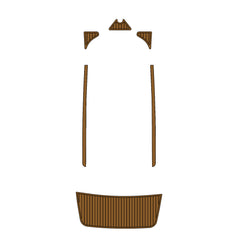 2007 Malibu 23 LSV Eva Foam Boat Flooring Faux Teak Boat Deck Foam Boat Decking Marine Mat Cockpit Swim Platform Pads Hzchione Light Brown Black