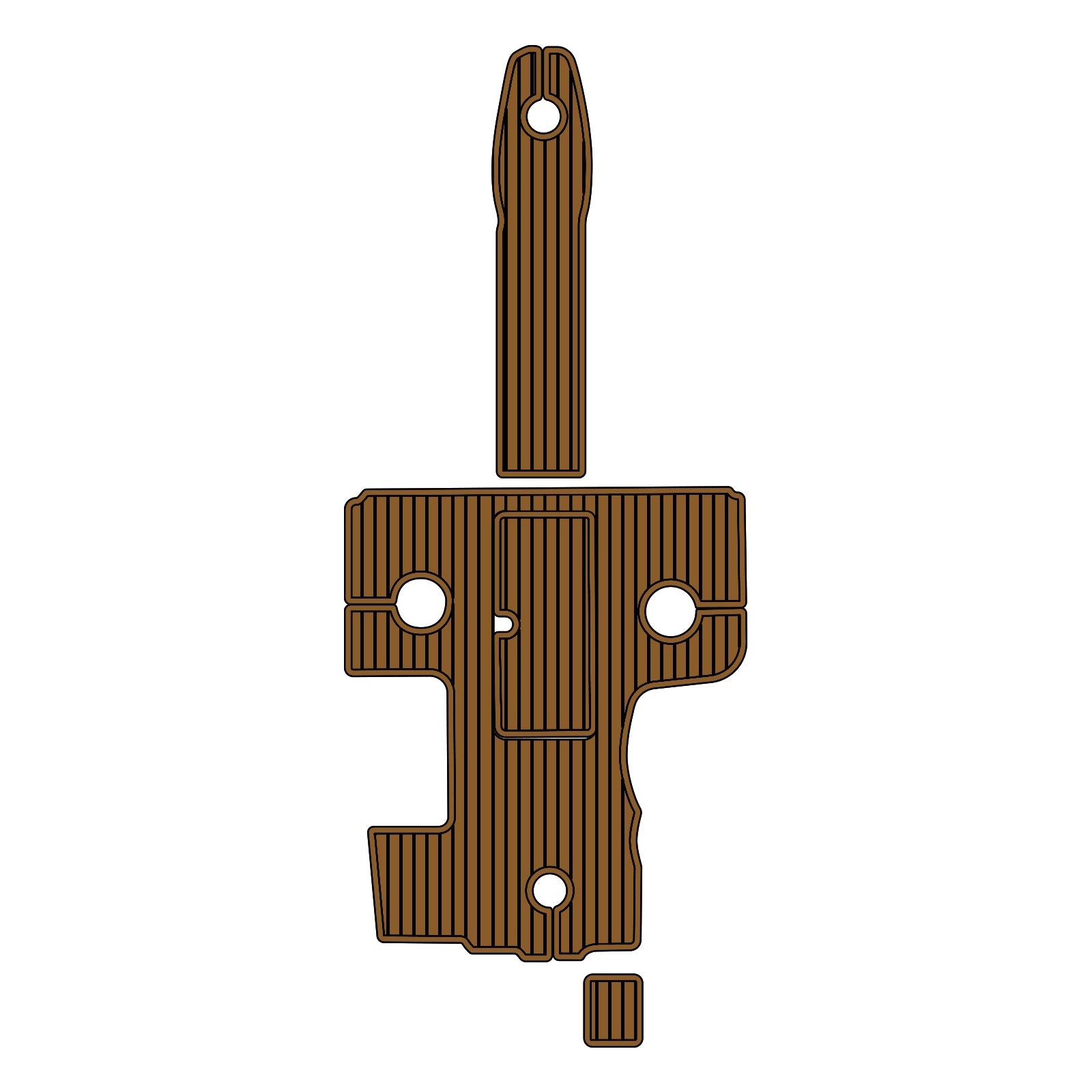 2007 Sea Ray 270 SLX Eva Foam Boat Flooring Faux Teak Boat Deck Foam Boat Decking Marine Mat Cockpit Swim Platform Pads Hzchione Light Brown Black