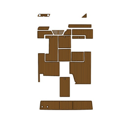 1991 Sea Ray Express Eva Foam Boat Flooring Faux Teak Boat Deck Foam Boat Decking Marine Mat Cockpit Swim Platform Pads Hzchione Light Brown Black