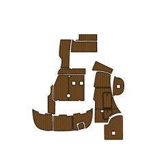 2005 Chaparral 310 Eva Foam Boat Flooring Faux Teak Boat Deck Foam Boat Decking Marine Mat Cockpit Swim Platform Pads Hzchione Light Brown Black