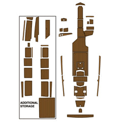 2019 Tige ZX5 Eva Foam Boat Flooring Faux Teak Boat Deck Foam Boat Decking Marine Mat Cockpit Swim Platform Pads Hzchione Light Brown Black