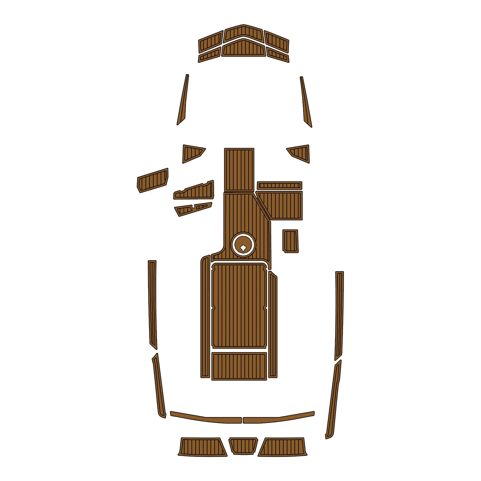 2019-2021 Axis A22 Eva Foam Boat Flooring Faux Teak Boat Deck Foam Boat Decking Marine Mat Cockpit Swim Platform Pads Hzchione Light Brown Black