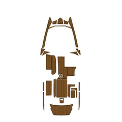 2012-2016 Malibu 22 MXZ Eva Foam Boat Flooring Faux Teak Boat Deck Foam Boat Decking Marine Mat Cockpit Swim Platform Pads Hzchione Light Brown Black