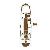 2021 Malibu M240 Eva Foam Boat Flooring Faux Teak Boat Deck Foam Boat Decking Marine Mat Cockpit Swim Platform Pads Hzchione Light Brown Black