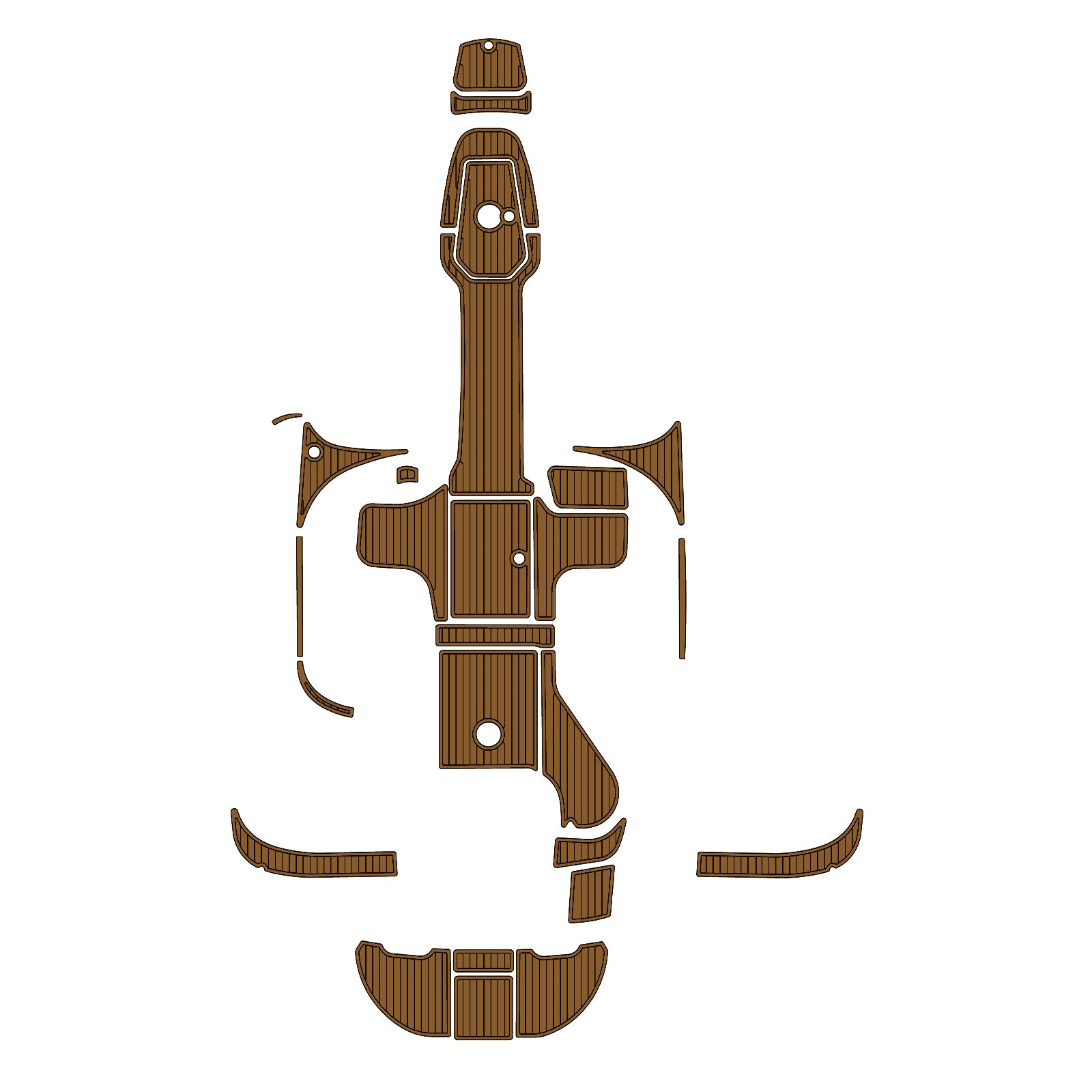 2006 Sea Ray Sundancer 240 Eva Foam Boat Flooring Faux Teak Boat Deck Foam Boat Decking Marine Mat Cockpit Swim Platform Pads Hzchione Light Brown Black