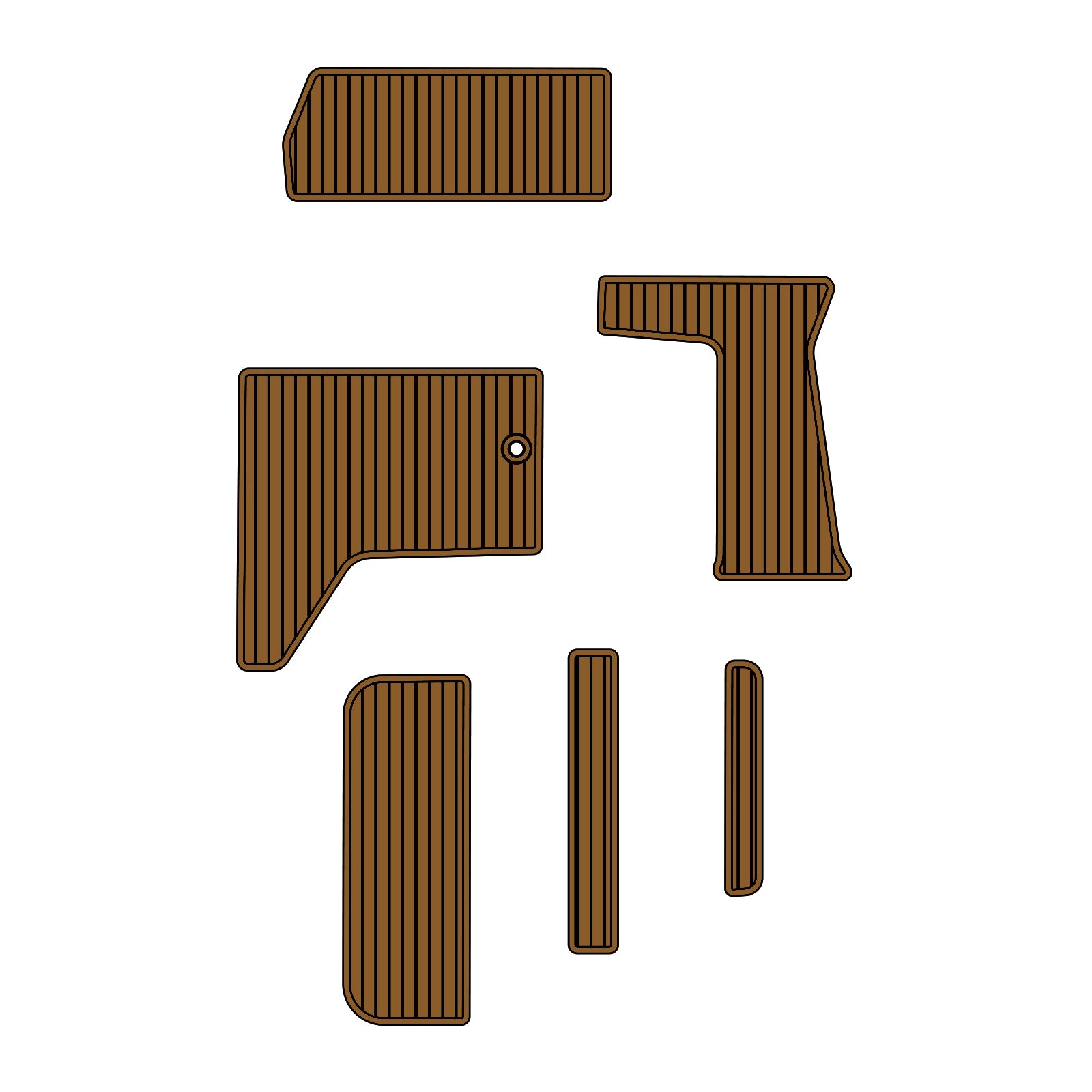 1998 Sea Ray Sundancer 370 Eva Foam Boat Flooring Faux Teak Boat Deck Foam Boat Decking Marine Mat Cockpit Swim Platform Pads Hzchione Light Brown Black