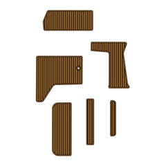 1998 Sea Ray Sundancer 370 Eva Foam Boat Flooring Faux Teak Boat Deck Foam Boat Decking Marine Mat Cockpit Swim Platform Pads Hzchione Light Brown Black